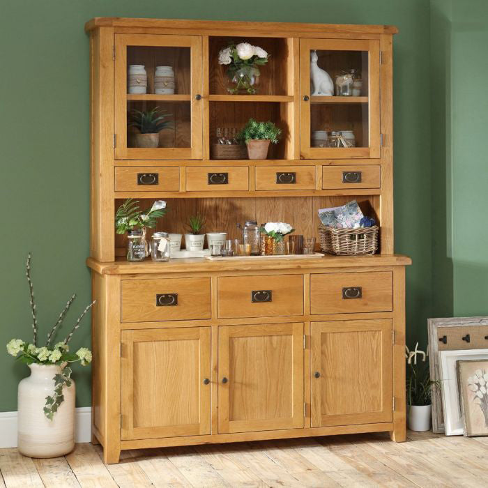 Saoirse Oak Buffet Hutch (Top)