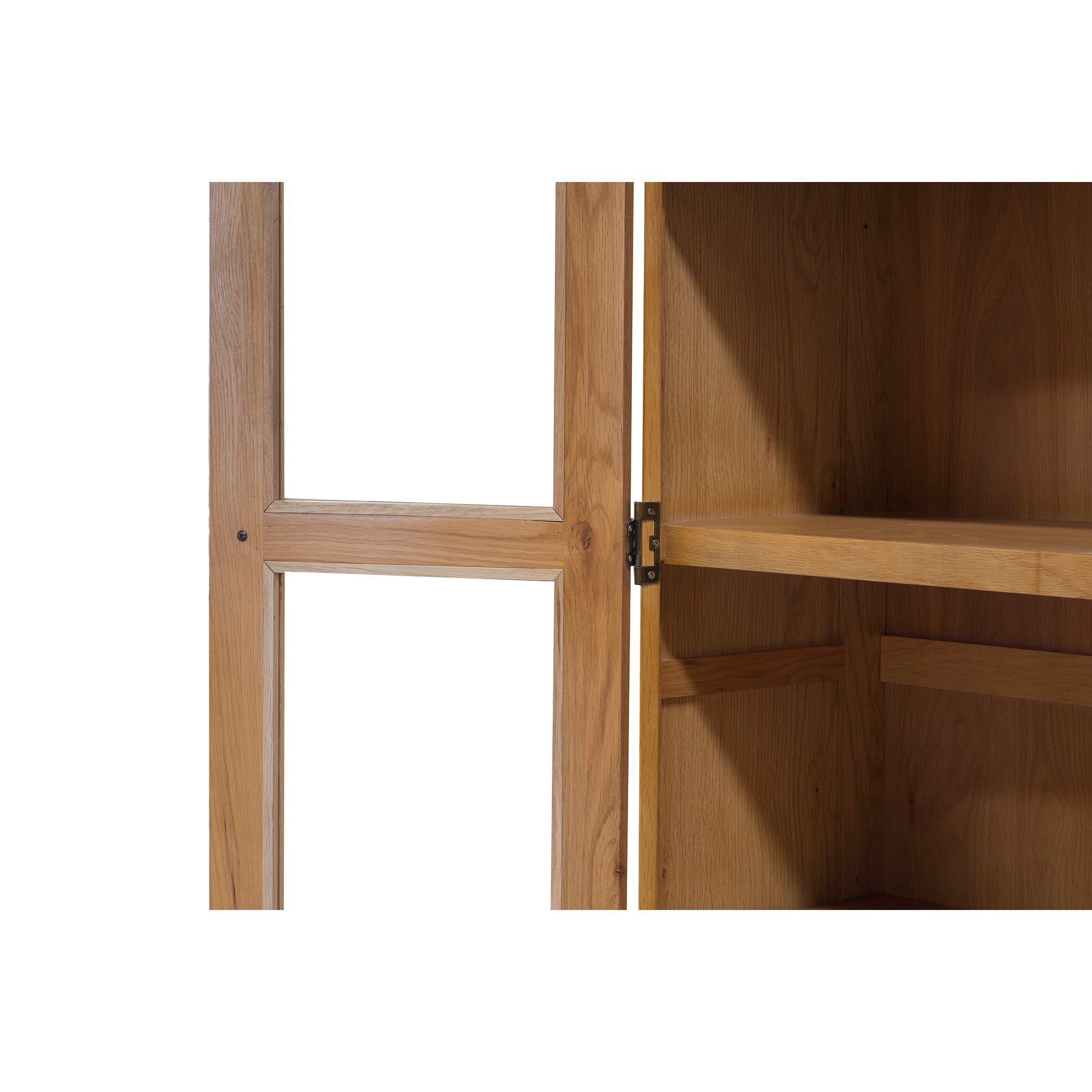Saoirse Oak 2 Door Glass Display Cabinet