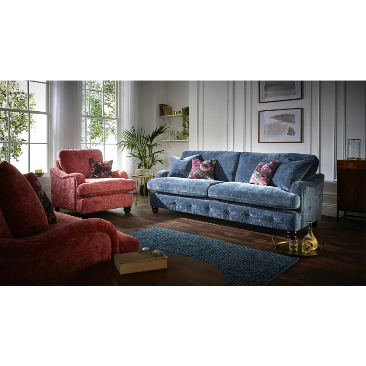 Millie Fabric 3 Seater Sofa