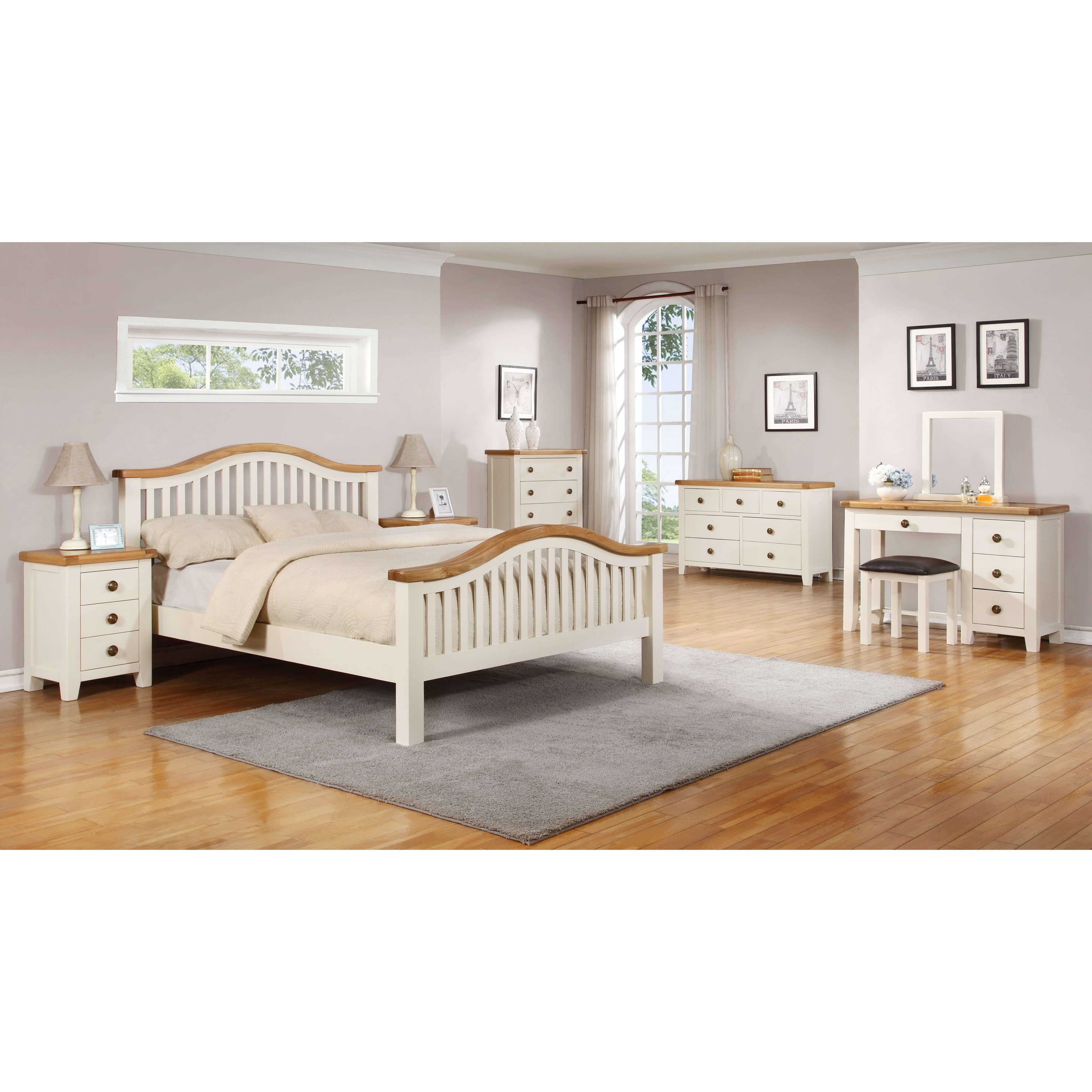 Skellig Oak Curved Bed Frame