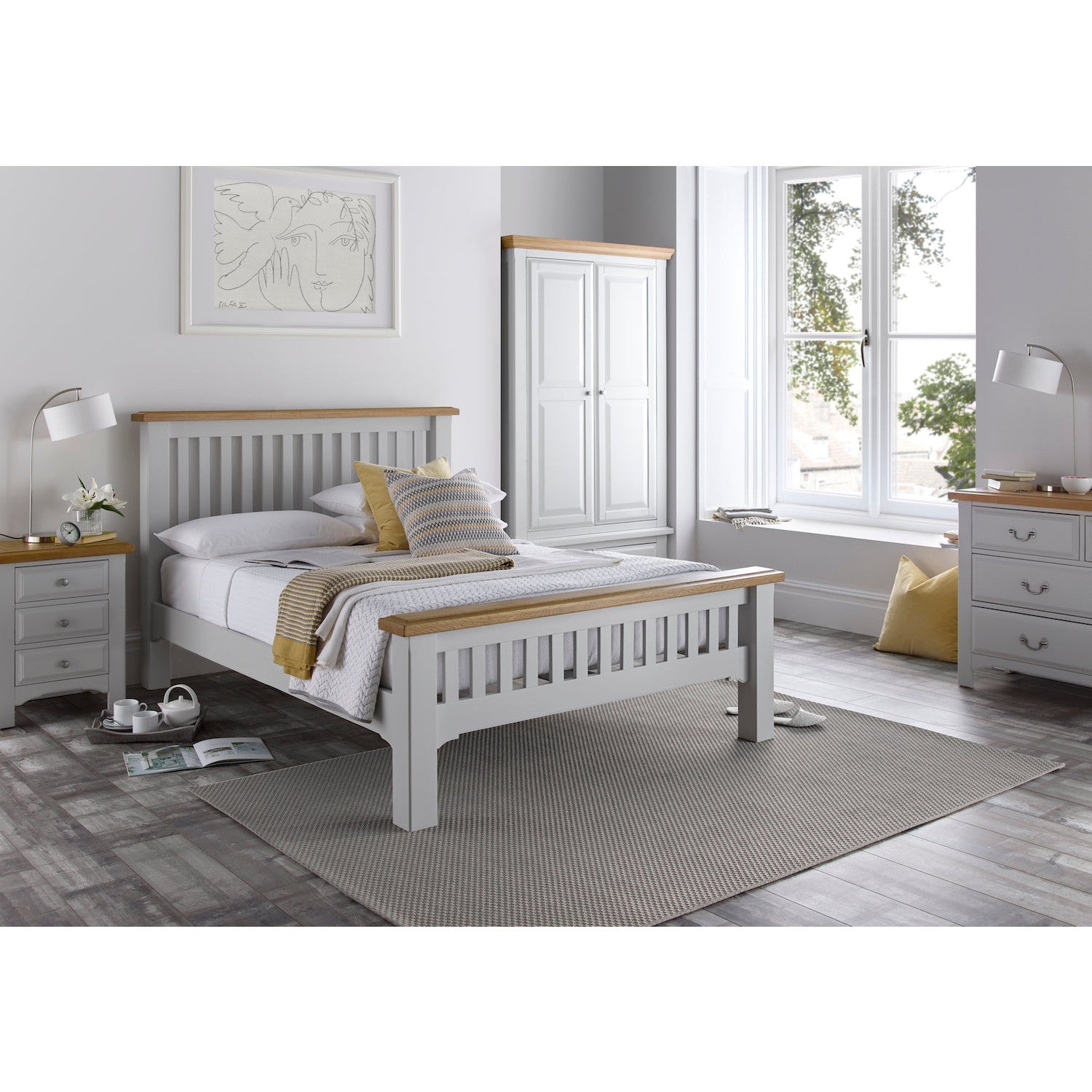 Eden Oak Low Footboard Bed Frame