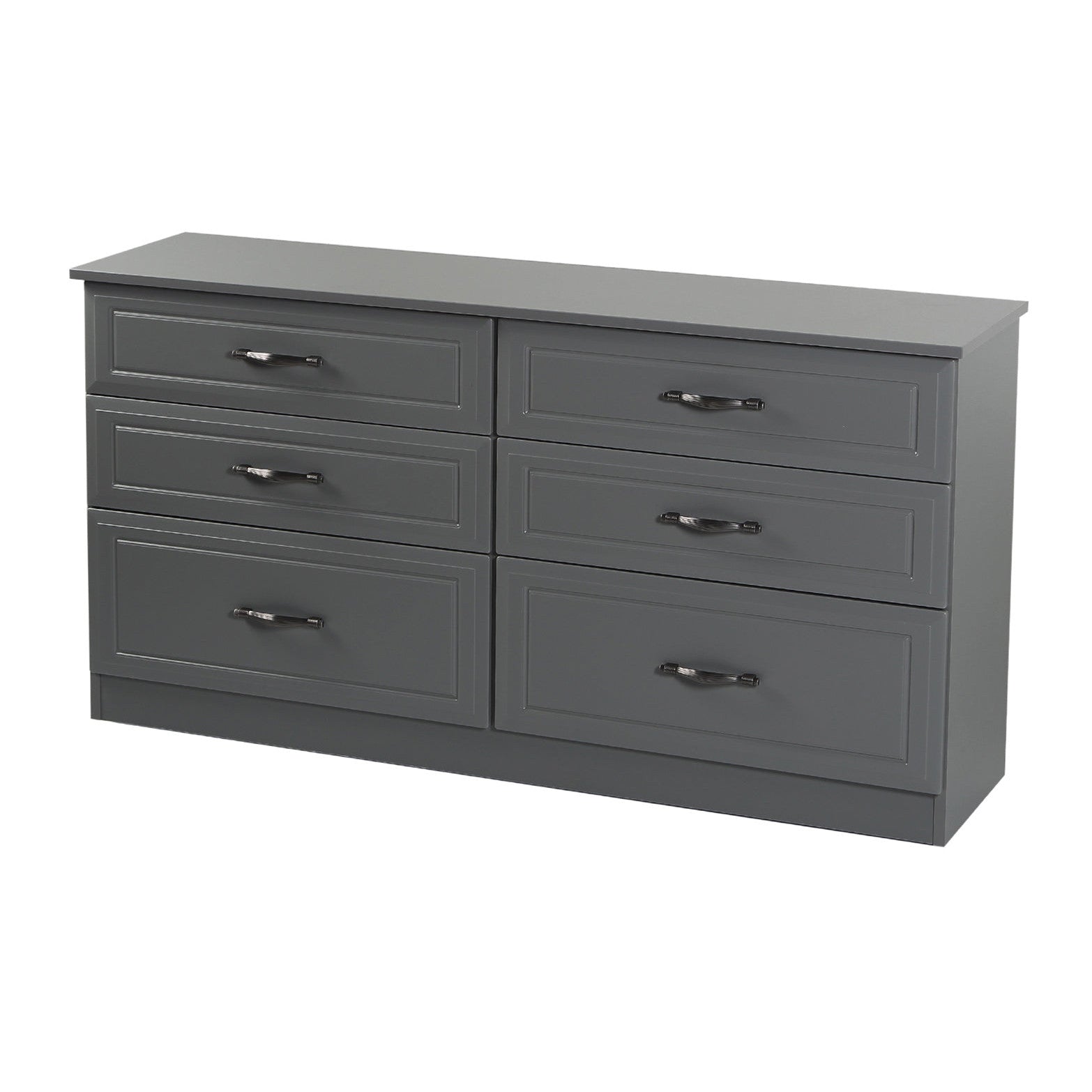 Metro Grey 6 Drawer Long Chest