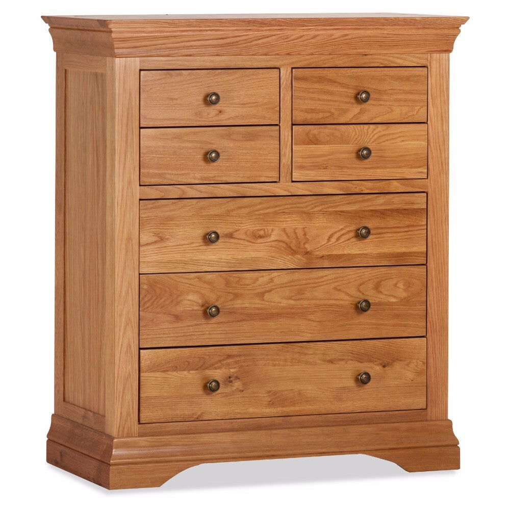 Delta Oak 3+4 Tall Chest