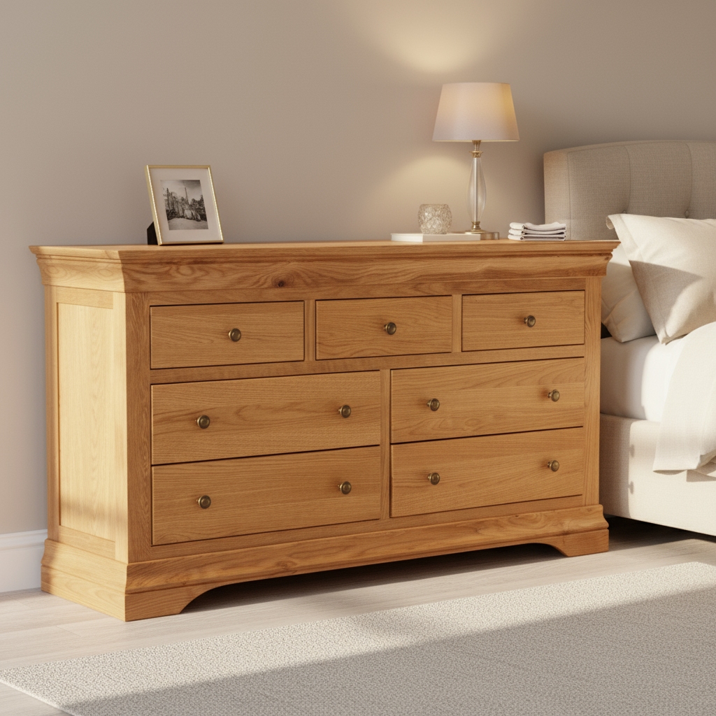 Delta 3 Over 4 Oak Wide Chest