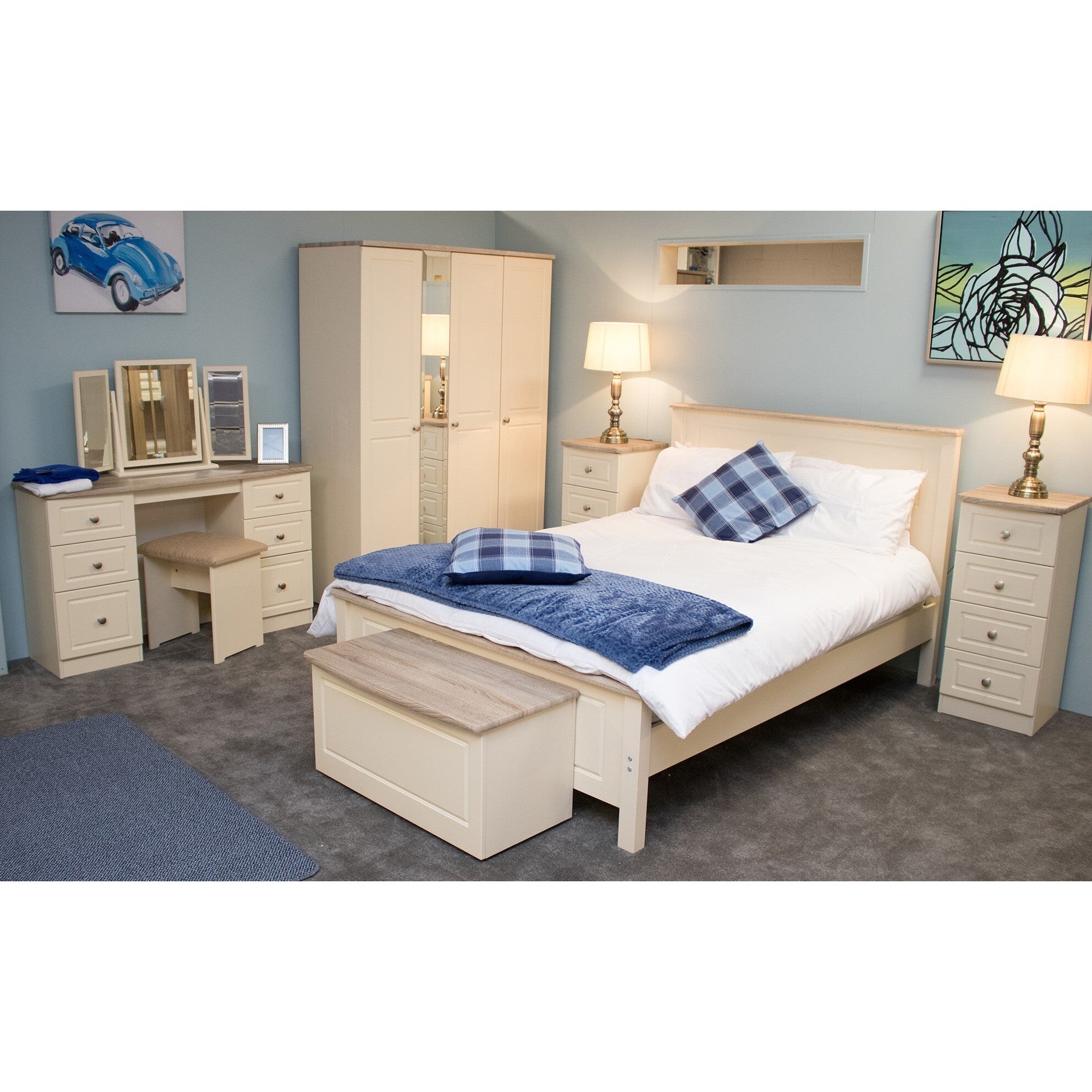 Milano 2ft6 Plain Wardrobe