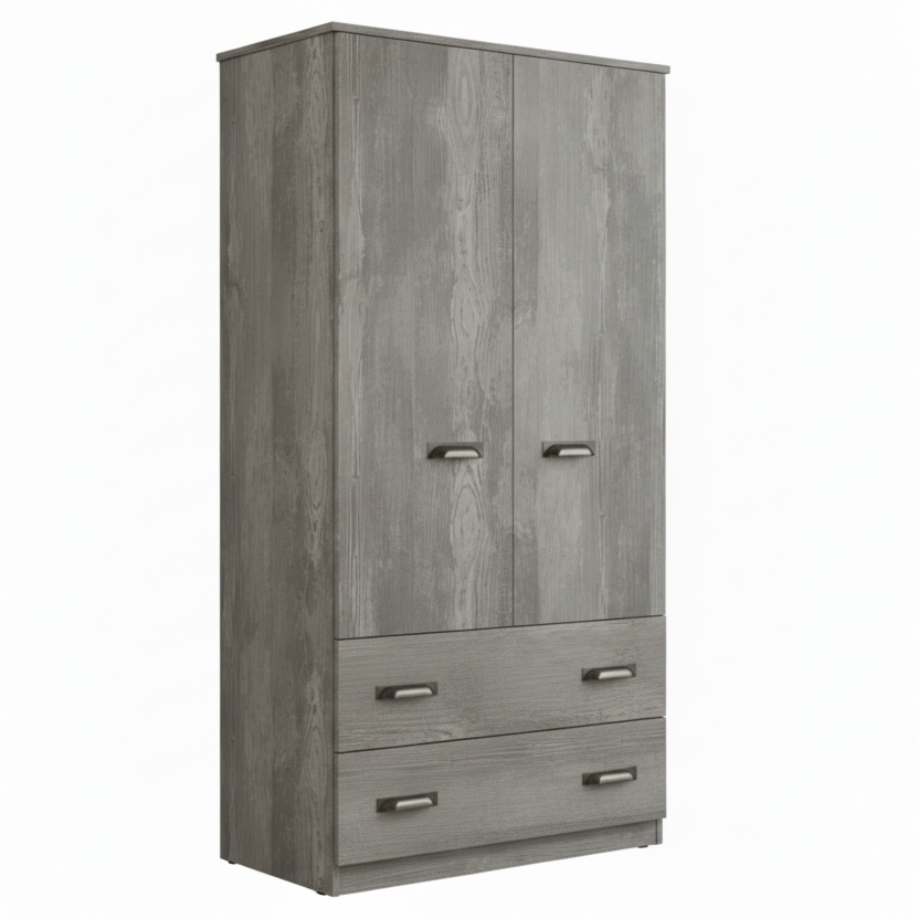 Vogue 2ft6 and 3ft Two Drawer Wardrobe