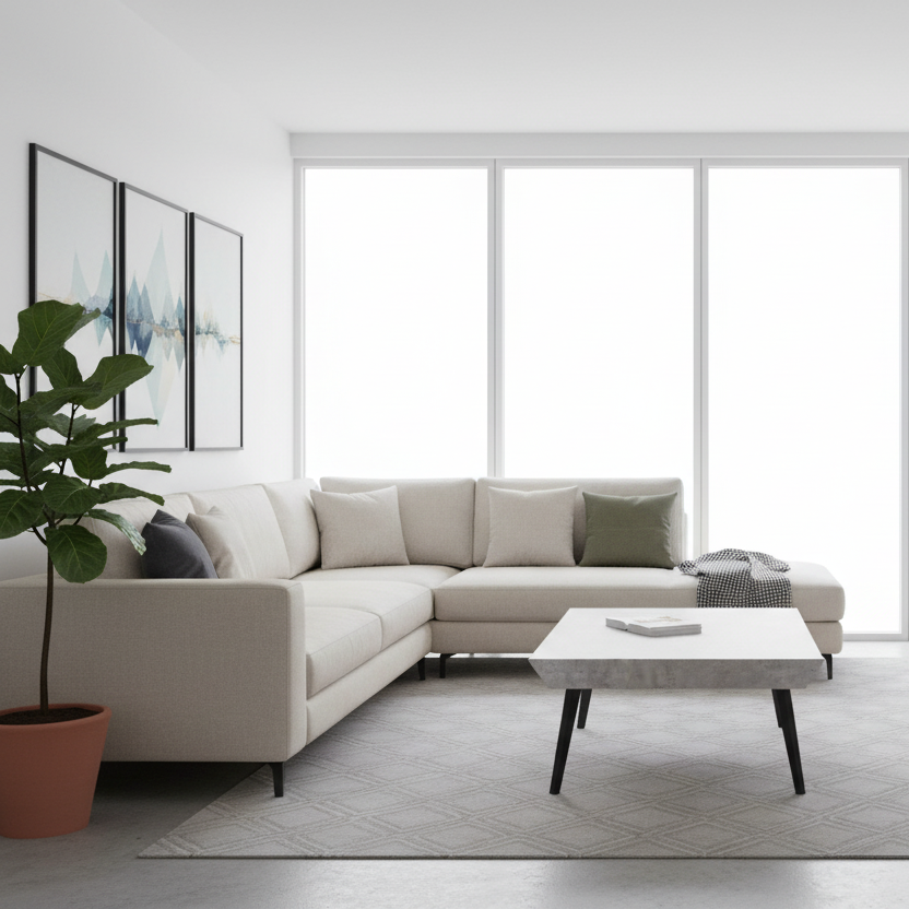 Munich Grey Marble Coffee Table