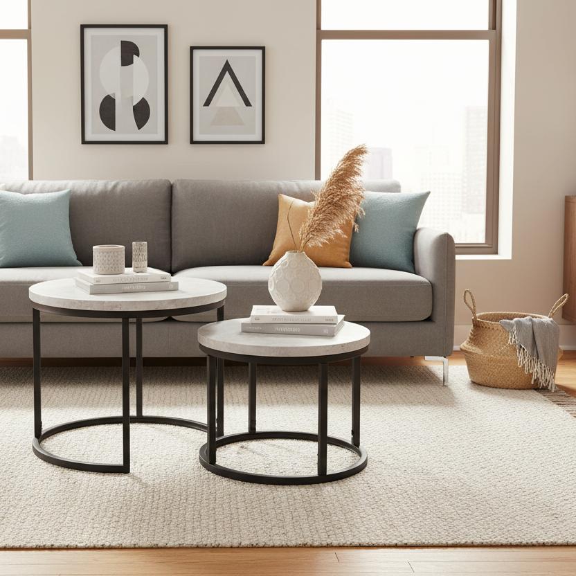 Munich Oak Nest of Tables