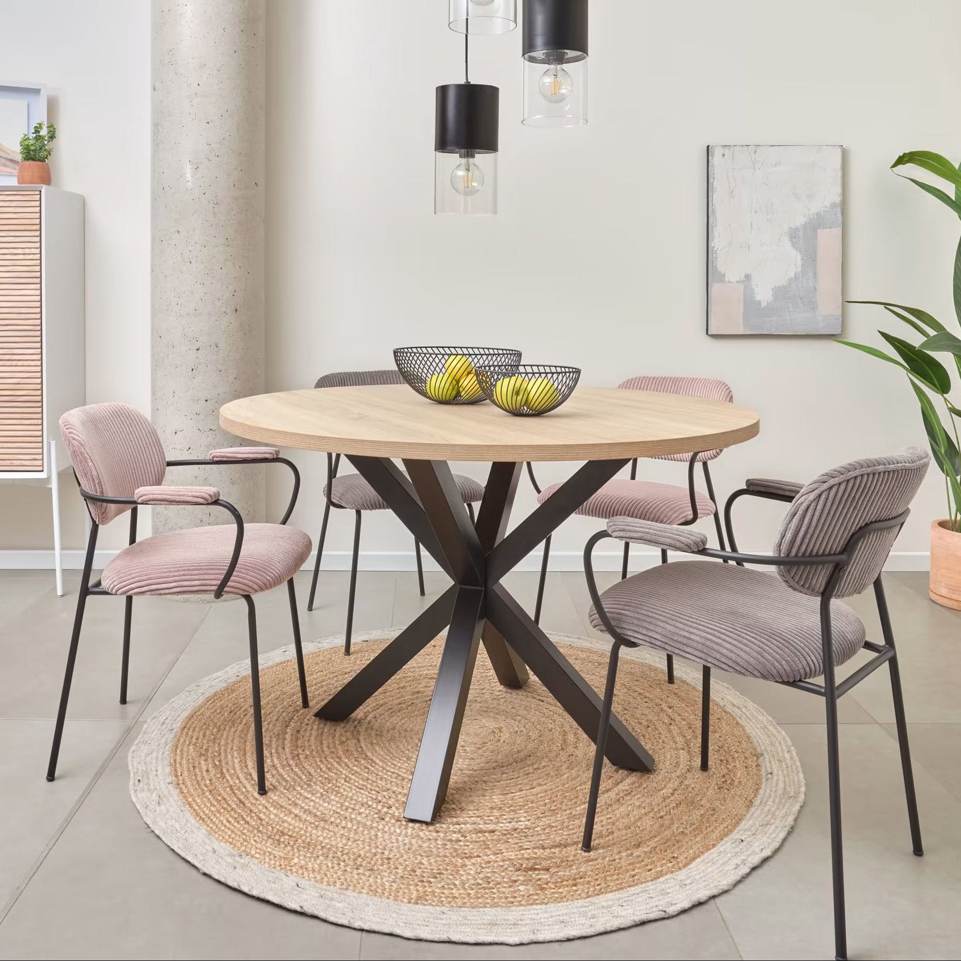 Manhattan Round 1.2 Metre Dining Table