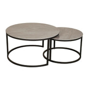 Yale Round Coffee Table Nest of 2 Tables