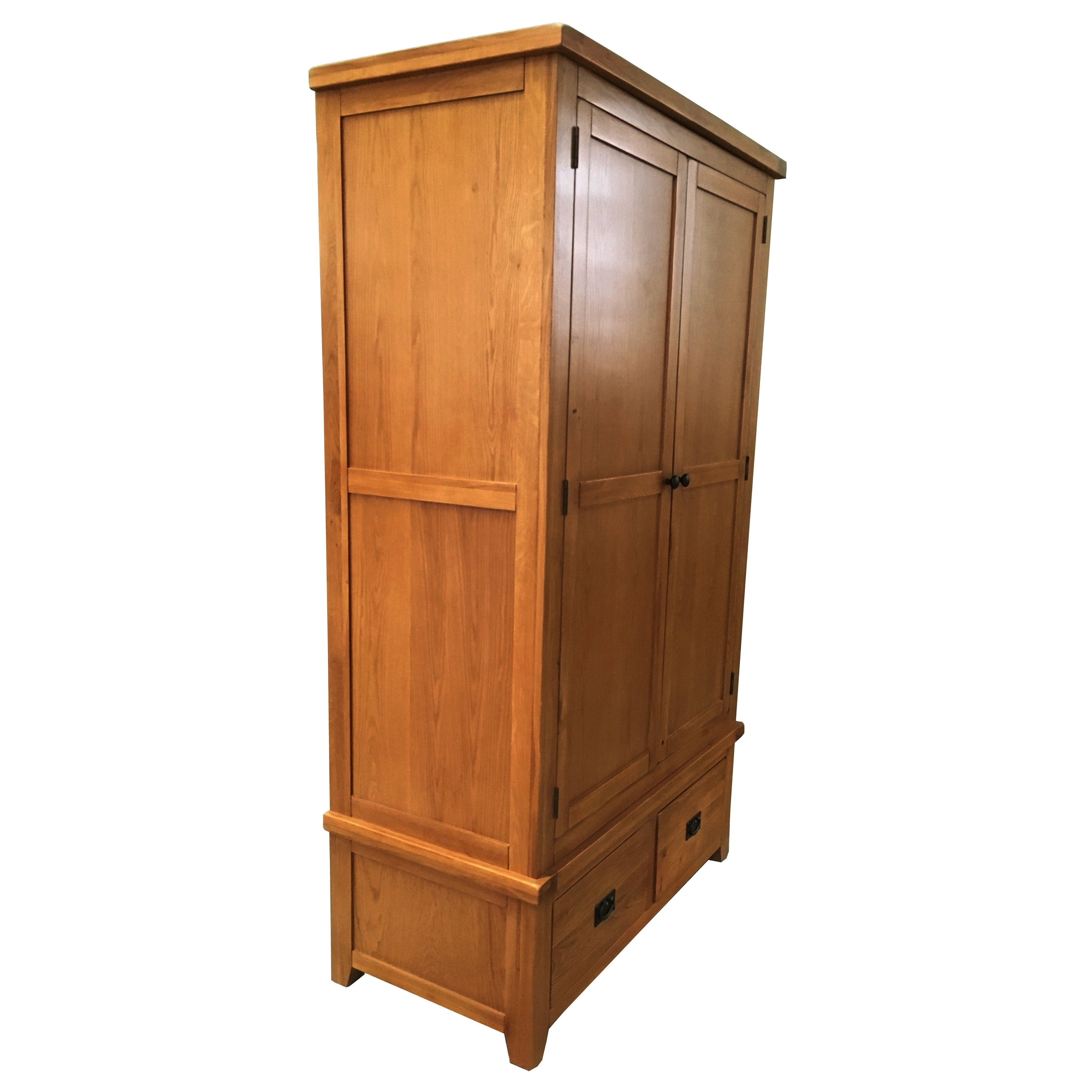 Saoirse Oak Double Wardrobe 2 Drawers