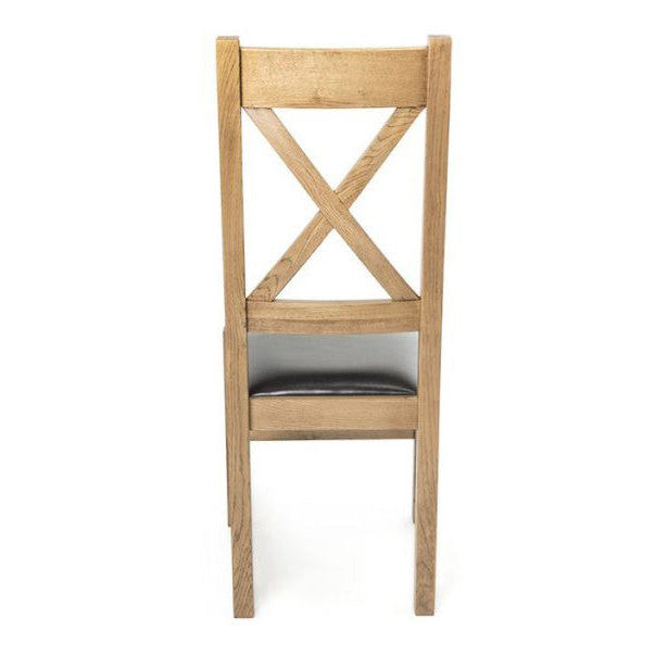 Siam X Back Oak Dining Chair