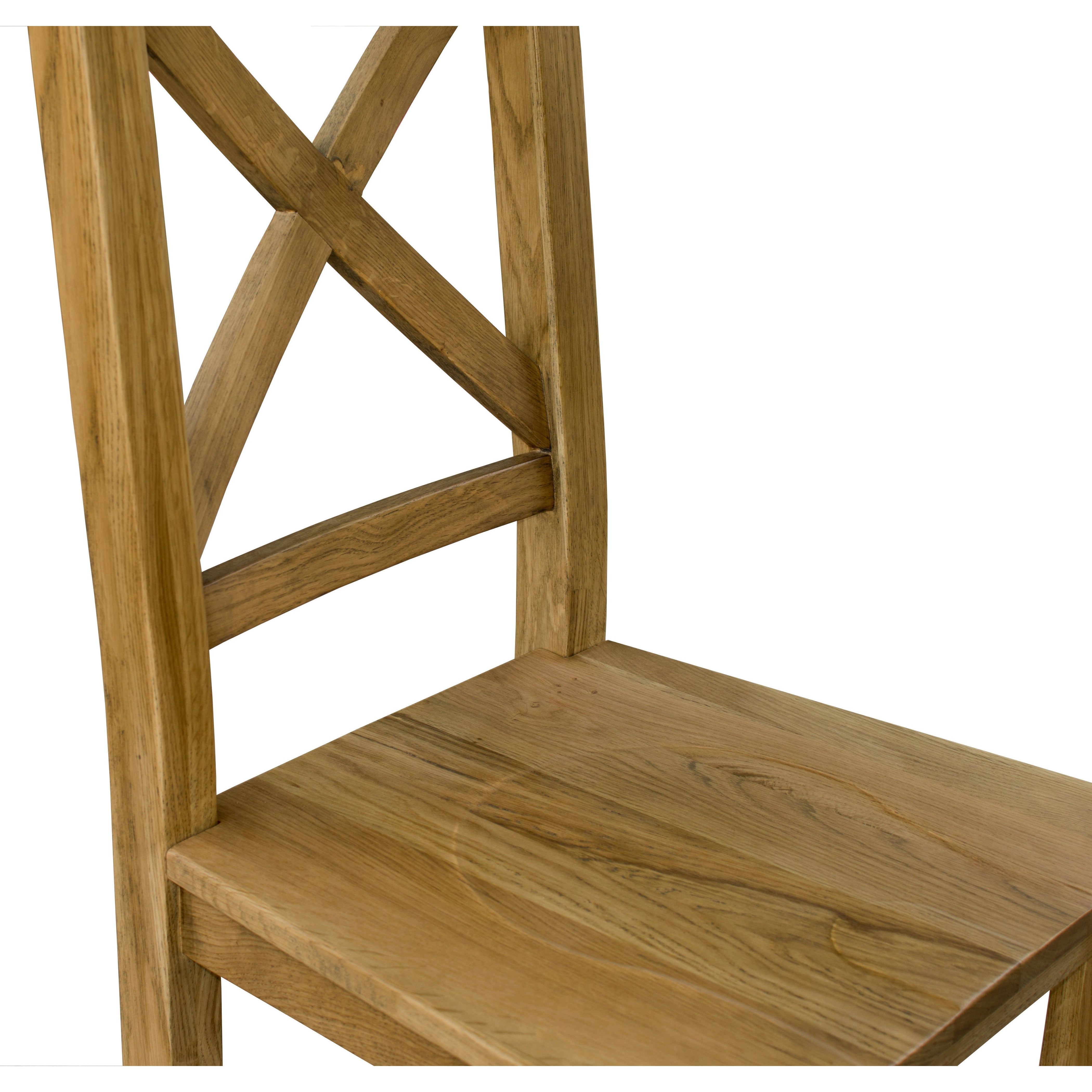 Siam X Back Oak Dining Chair