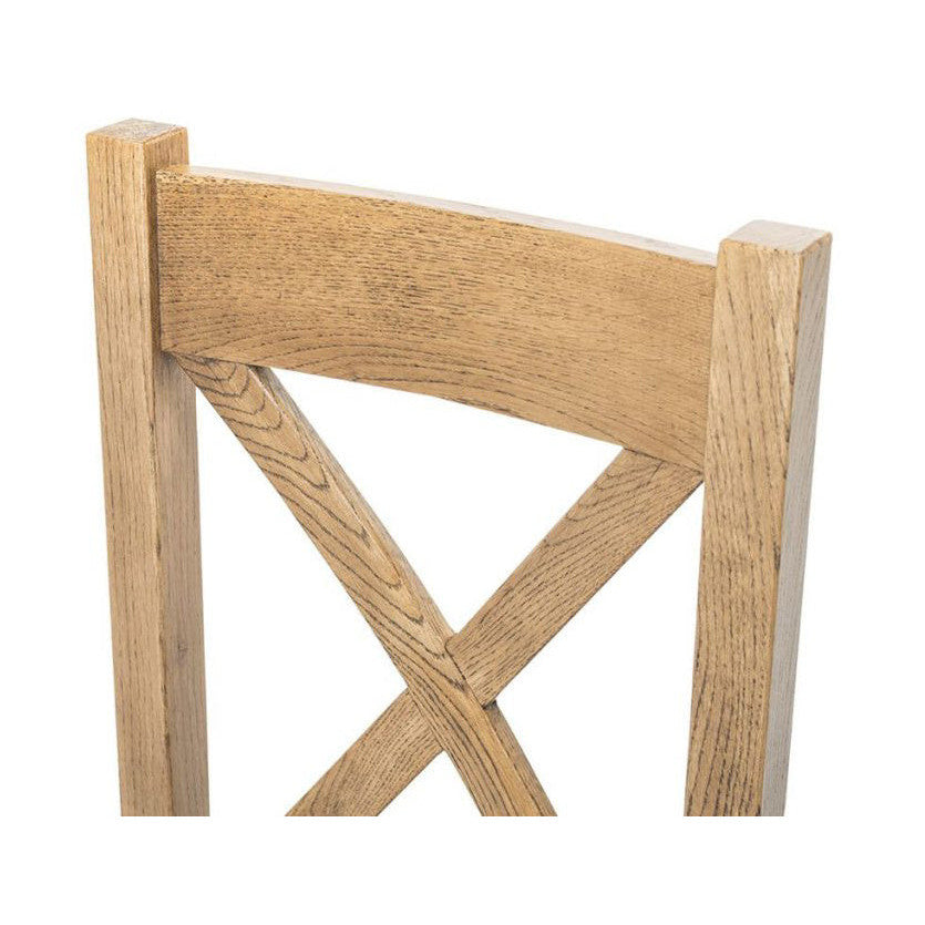 Siam X Back Oak Dining Chair