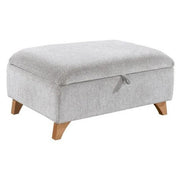 Billie Storage Fabric Footstool