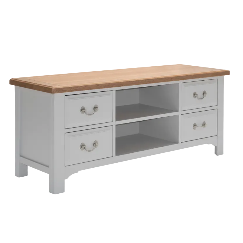 Eden Oak 2 Drawer 2 Shelf TV Unit