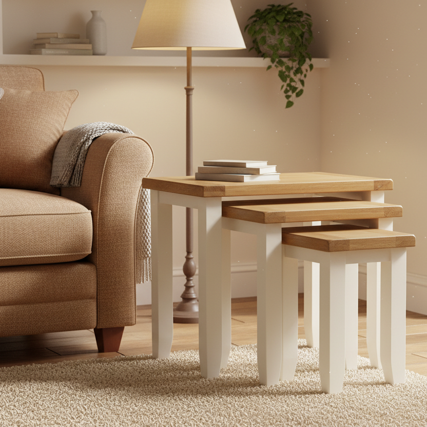 Skellig Oak Nest of Tables