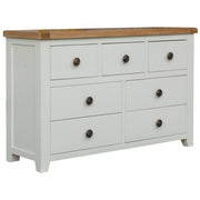 Skellig Oak 7 Drawer Wide Chest