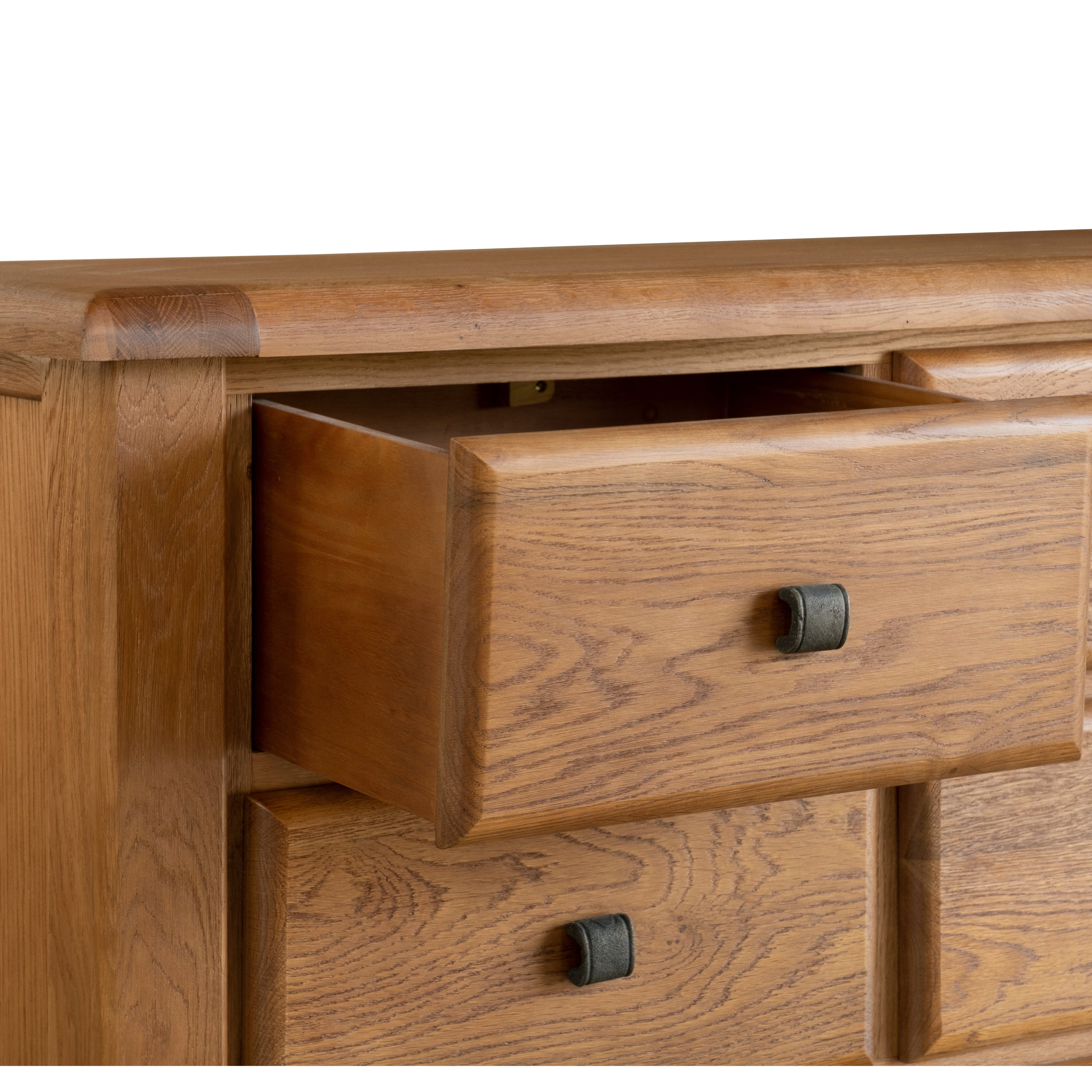 Vermont Oak 9 Drawer Wide Chest