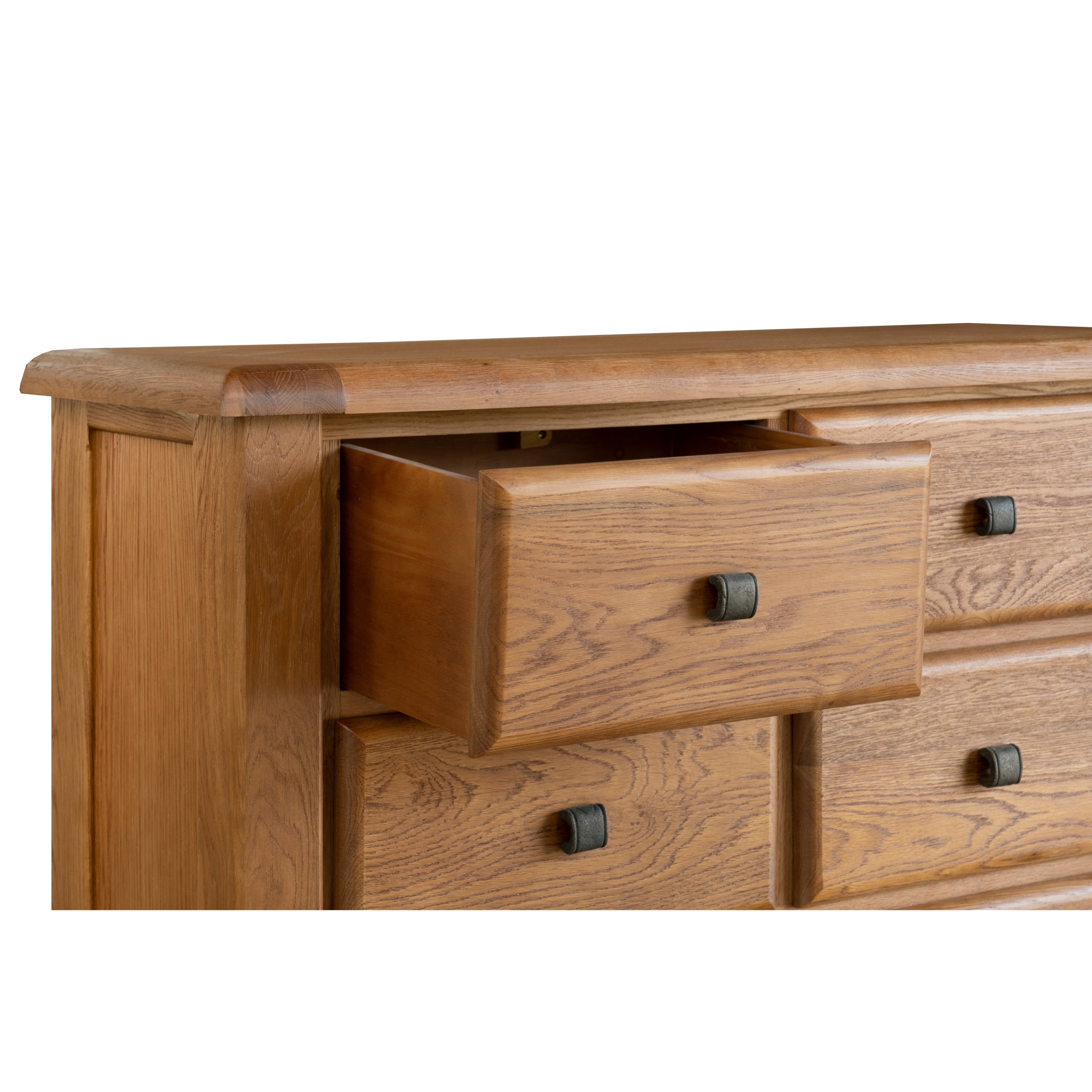 Providence Oak 9 Drawer Wide Chest