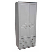 Grey Ash 2ft6 Two Drawer Wardrobe