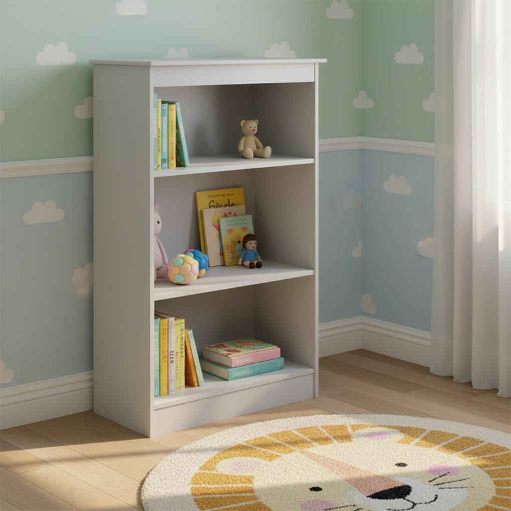 Grey Ash Small Bookcase