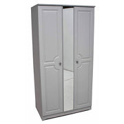 Grey Ash 3ft Mirrored Wardrobe
