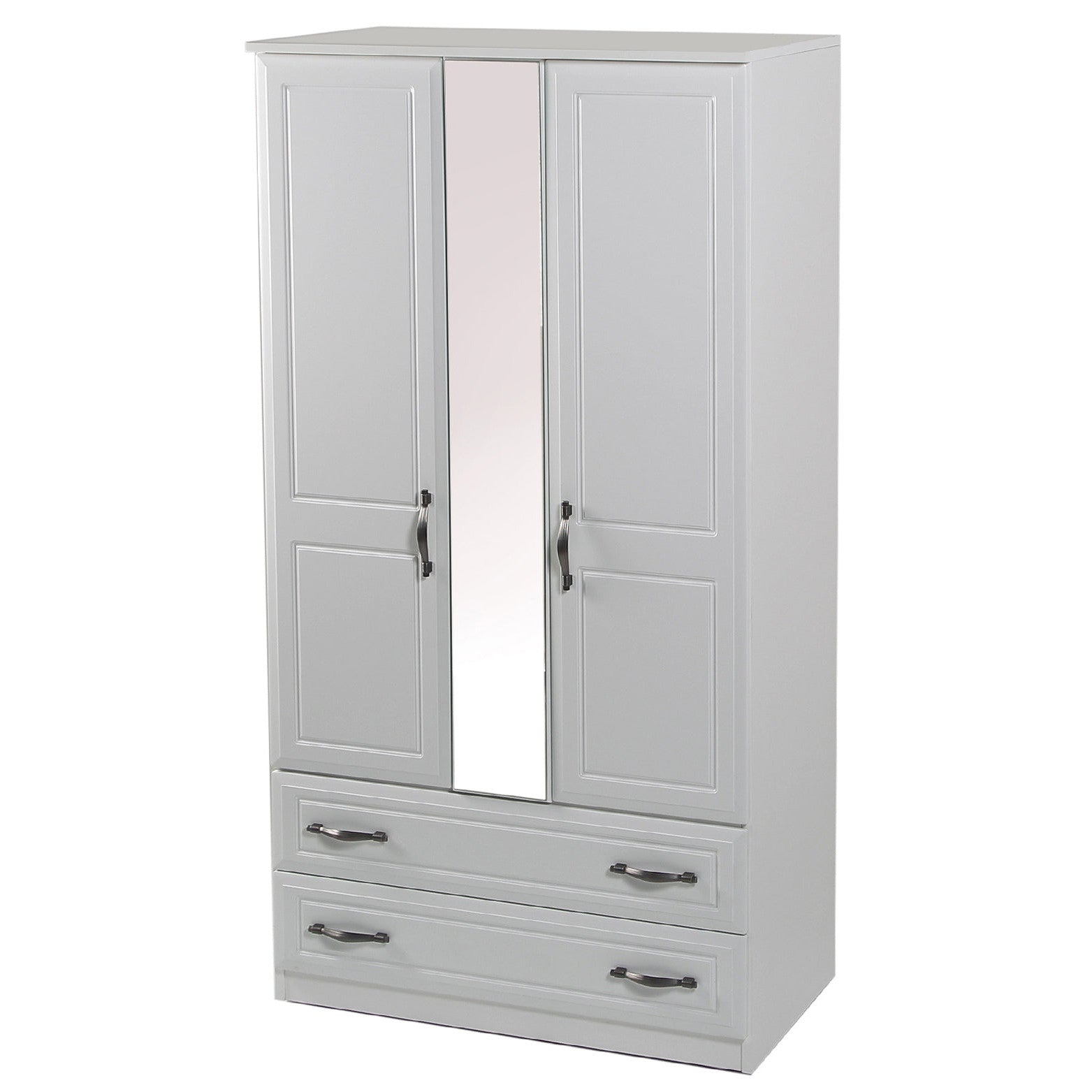 Metro 3ft Two Drawer Mirrored Wardrobe