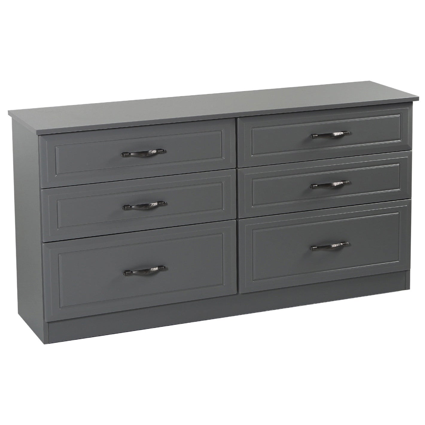 Metro Grey 6 Drawer Long Chest