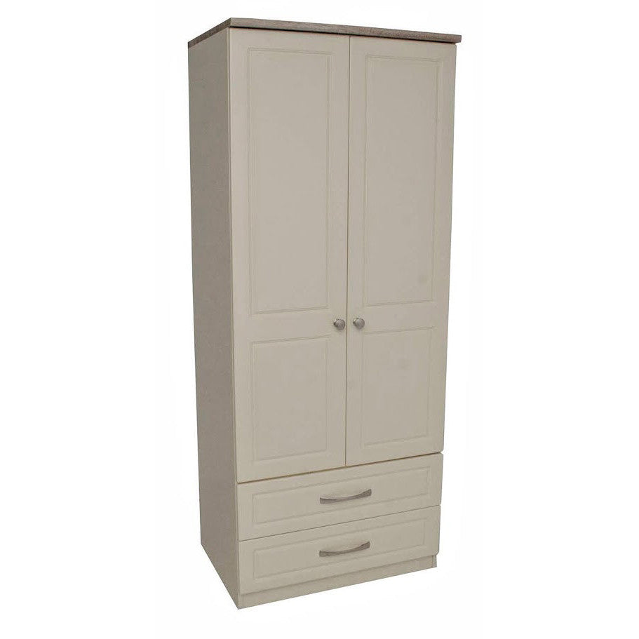 Milano 2ft6 2 Drawer Wardrobe