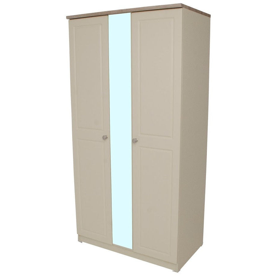 Milano 3ft Mirrored Wardrobe