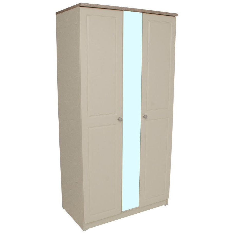 Milano 3ft Mirrored Wardrobe