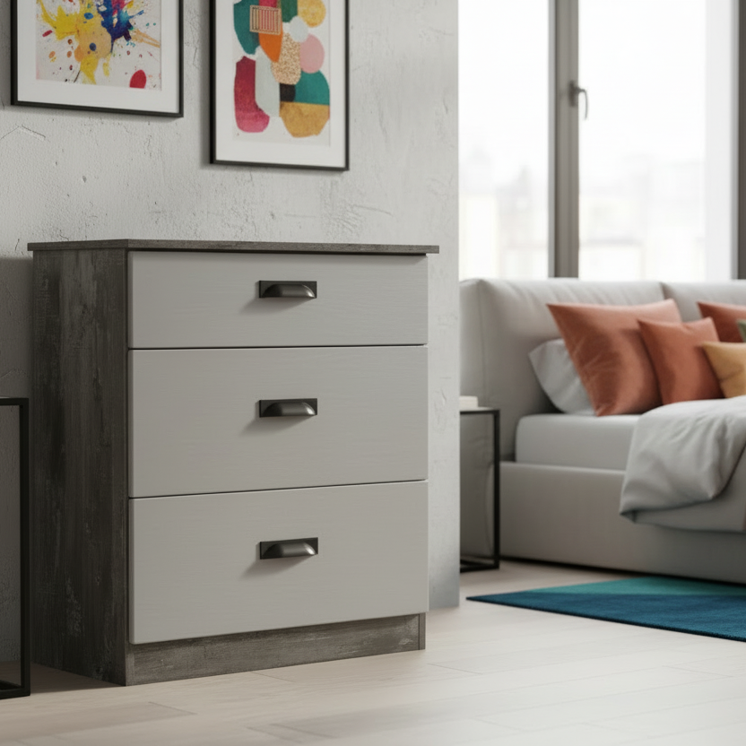 Vogue 3 Drawer Deep Chest