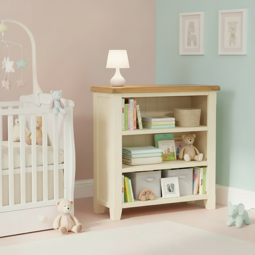 Skellig Oak Low Bookcase