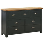 Capri Dark Oak 7 Drawer Wide Chest