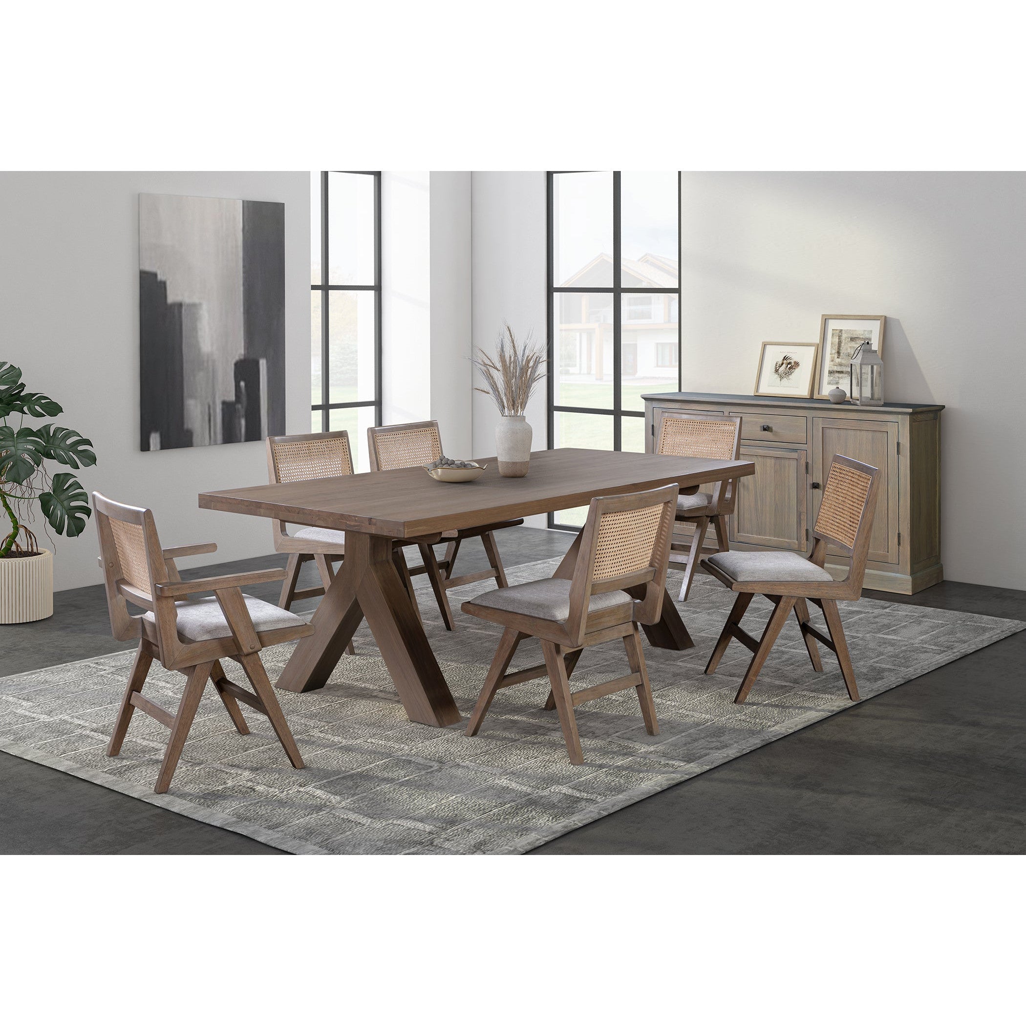 Pederson Oak Table 2 to 2.2 Metre with Y Leg