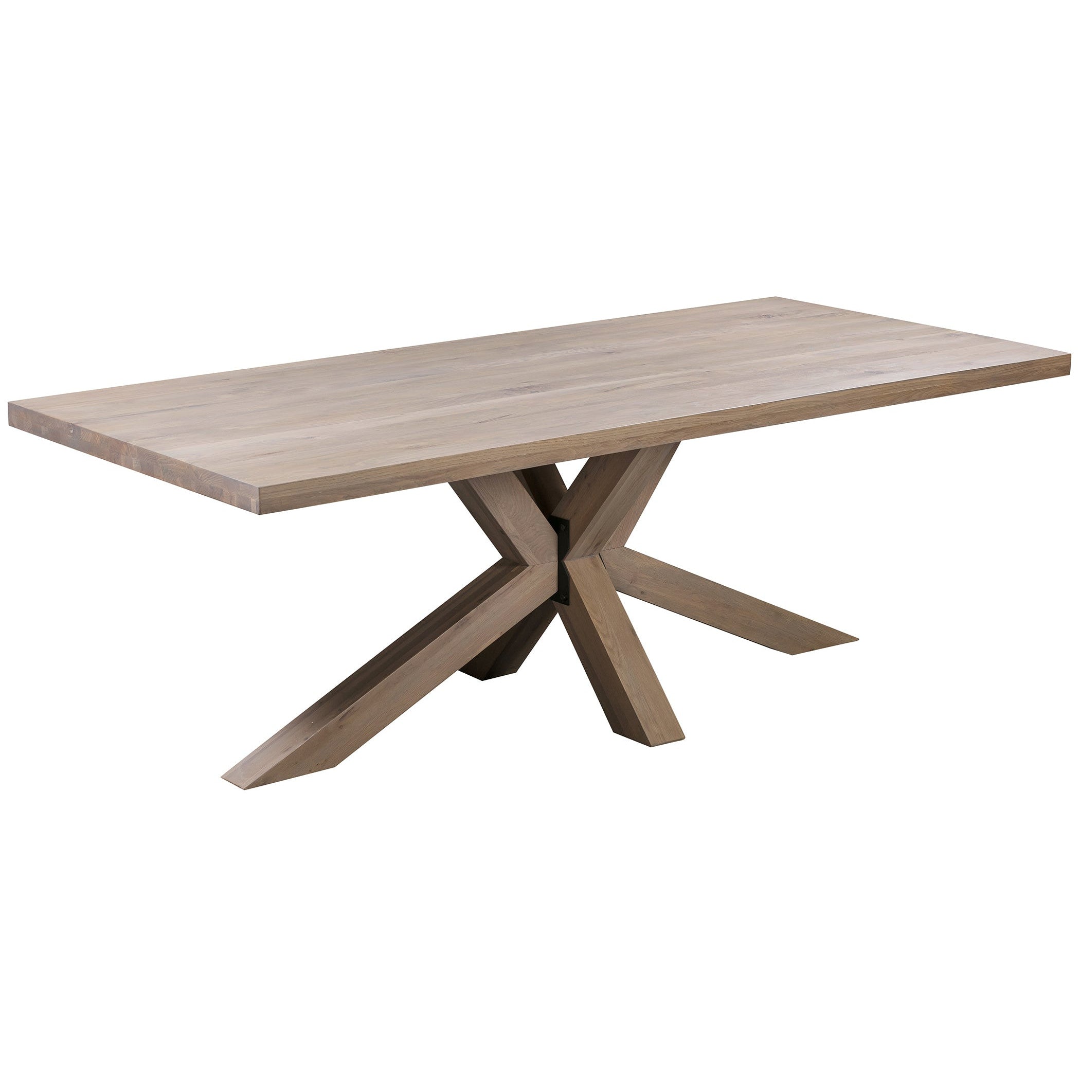 Pederson Oak Table with Starburst Leg