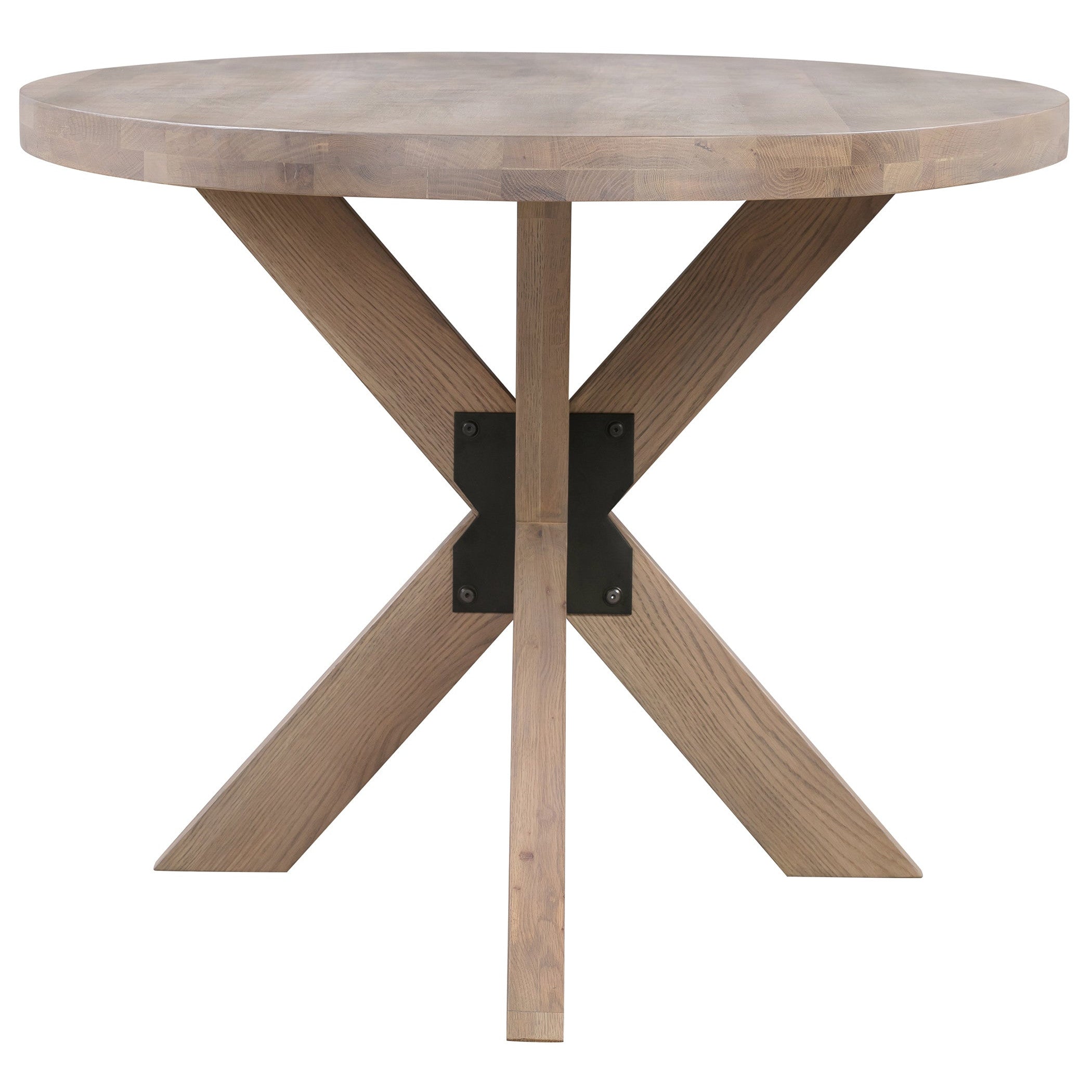 Pederson Oak Oval Table with Starburst Leg