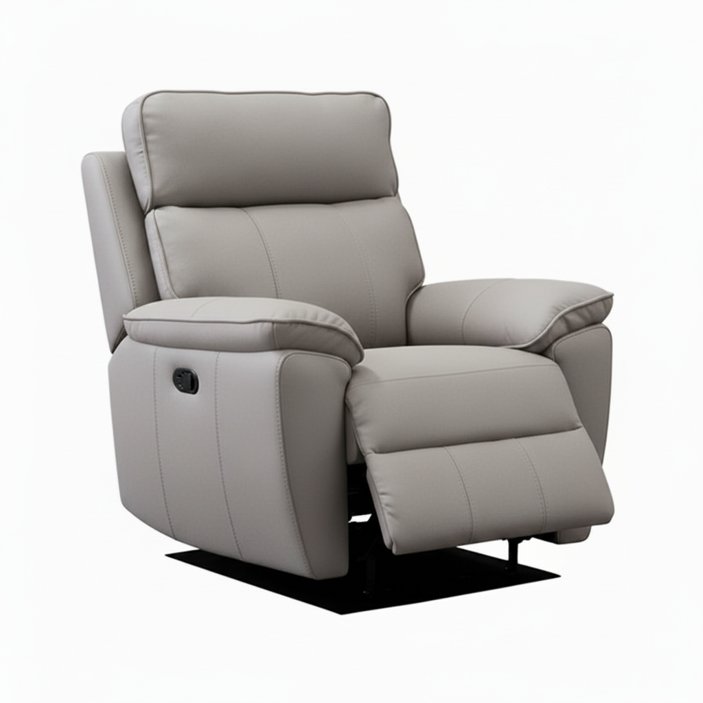 Continental  Leather Electric Reclining Armchair