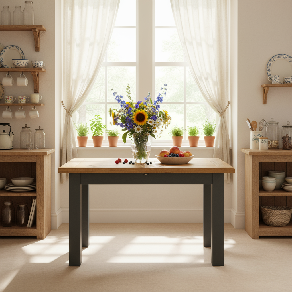 Capri Oak Extending Table 1.4 to 1.8 Metre