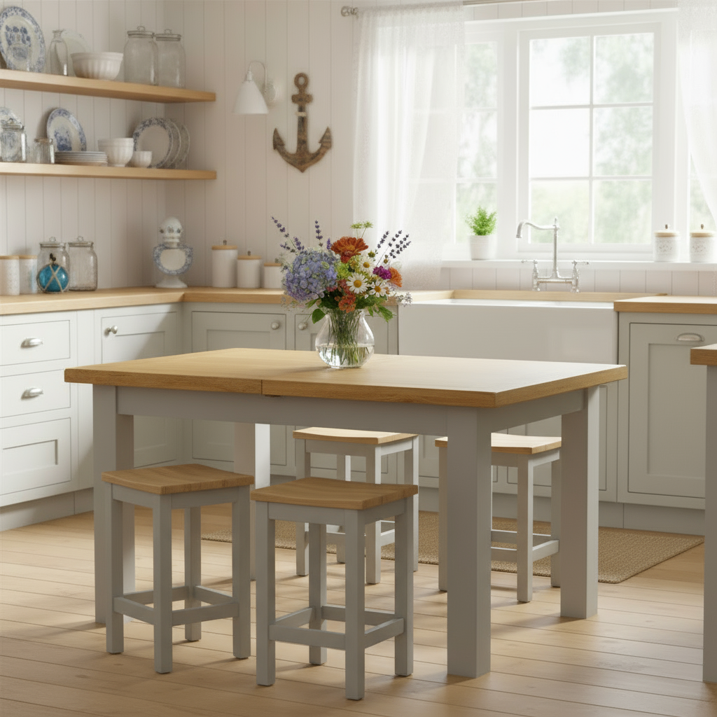 Capri Oak Extending Table 1.4 to 1.8 Metre