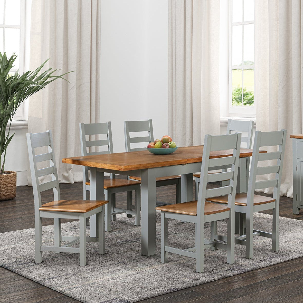 Capri Oak Padded Dining Chair