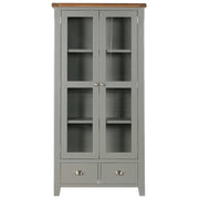 Capri Oak Display Cabinet