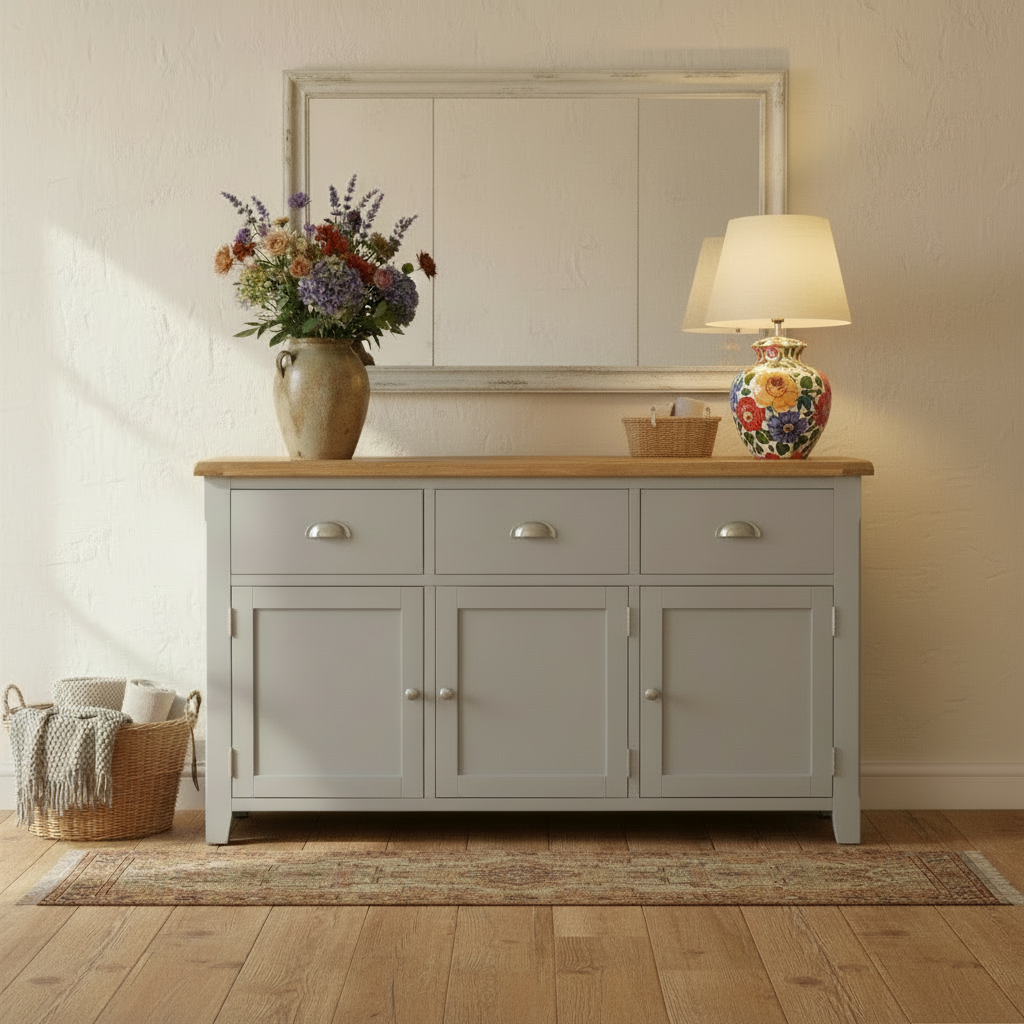 Capri Oak Large Sideboard
