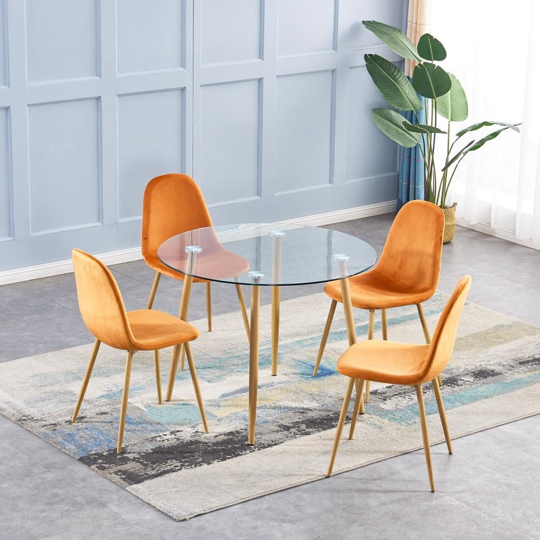 Oslo Round Glass Dining Table