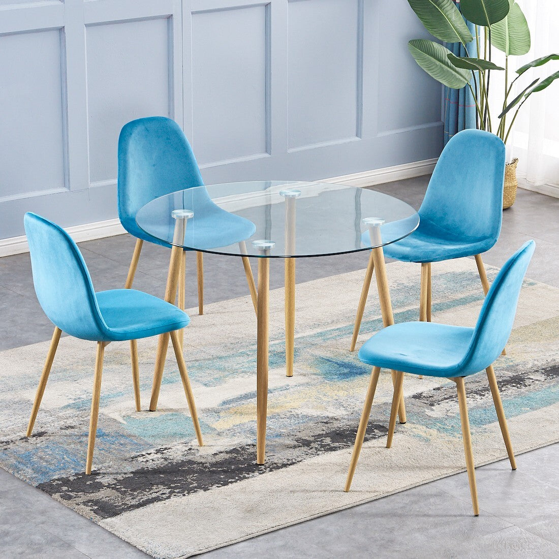 Oslo Round Glass Dining Table