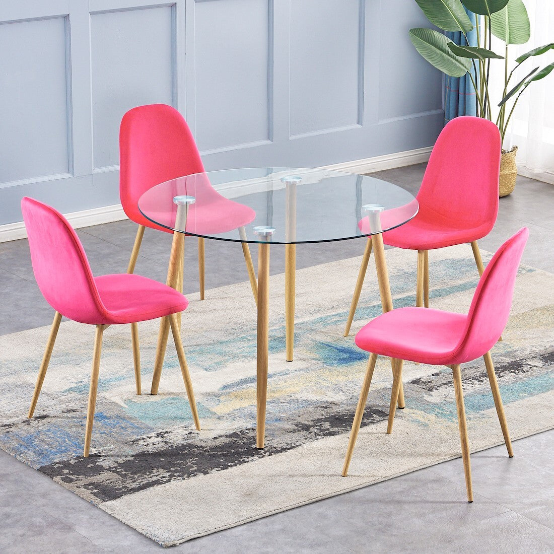 Oslo Round Glass Dining Table