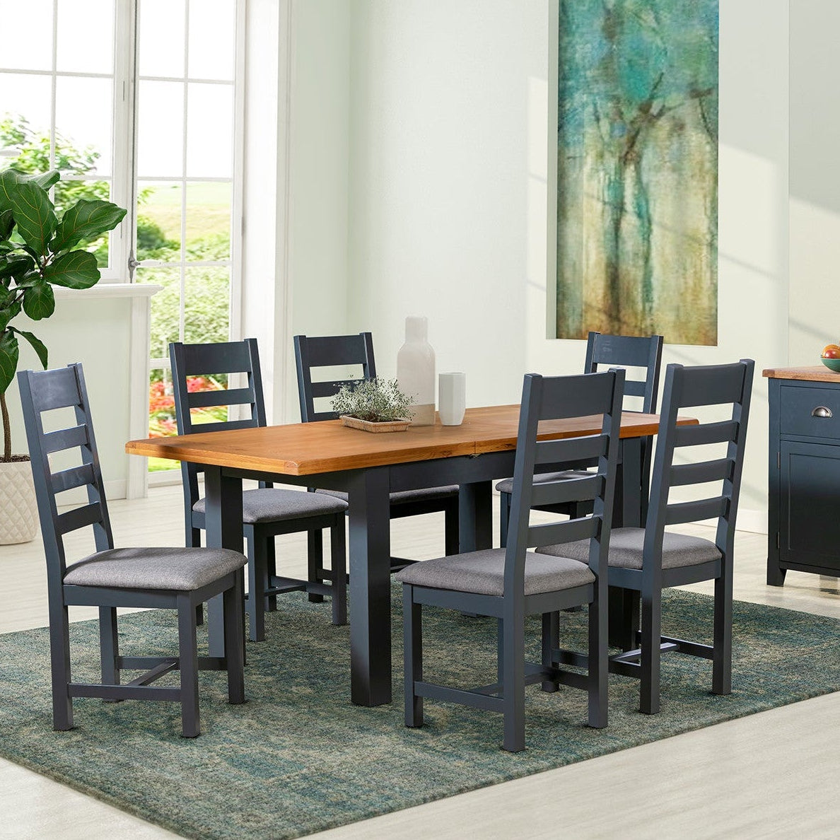 Capri Oak Padded Dining Chair