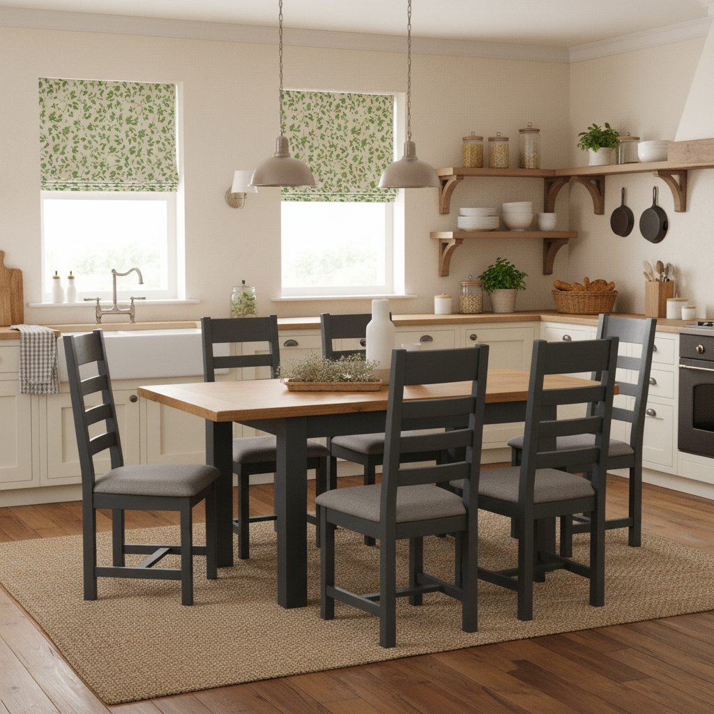 Capri Oak Padded Dining Chair