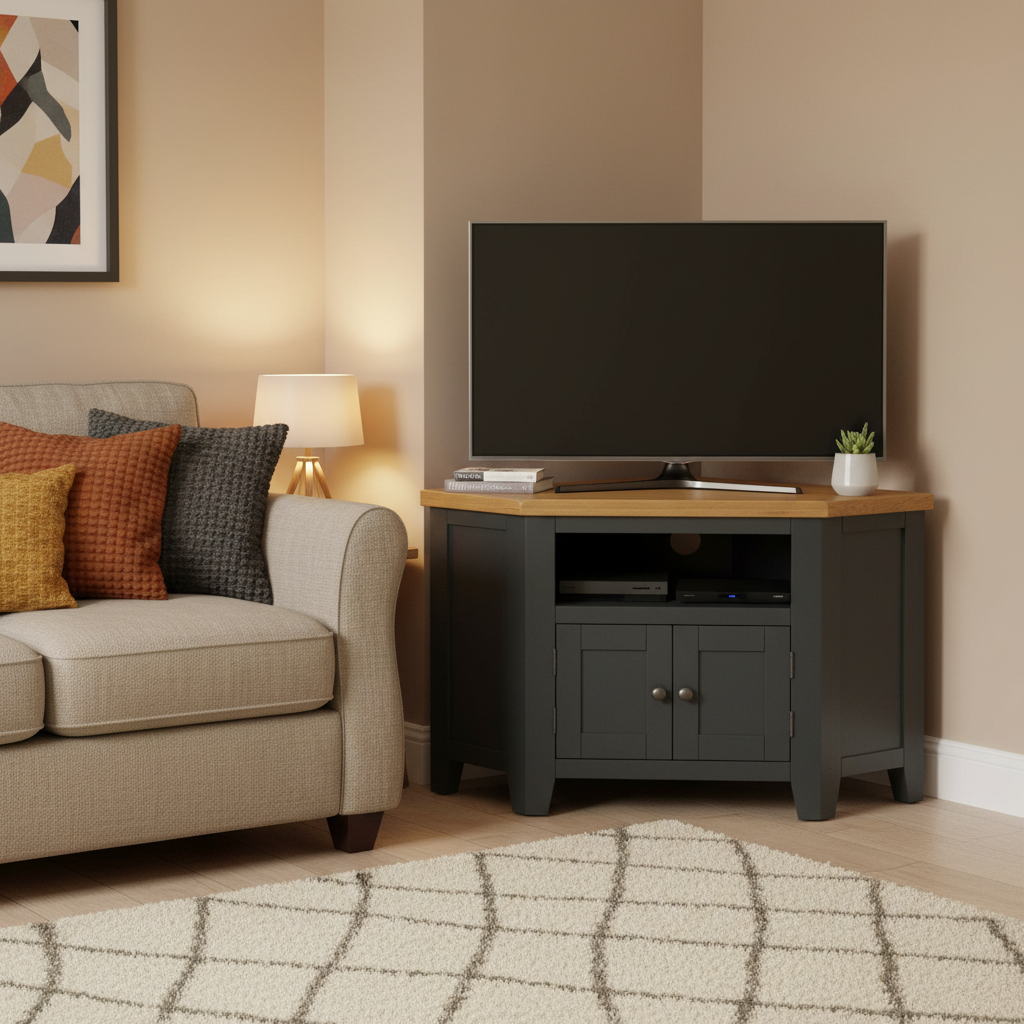 Capri Oak Corner TV Unit